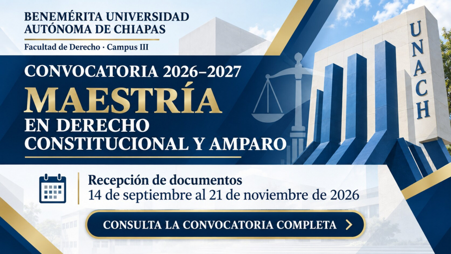 Convocatoria de Maestría 2026-2027